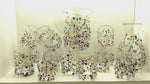 Load and play video in Gallery viewer, Transparent Blown Glasses with Murrine
