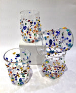 Load image into Gallery viewer, Transparent Blown Glasses With Murrine
