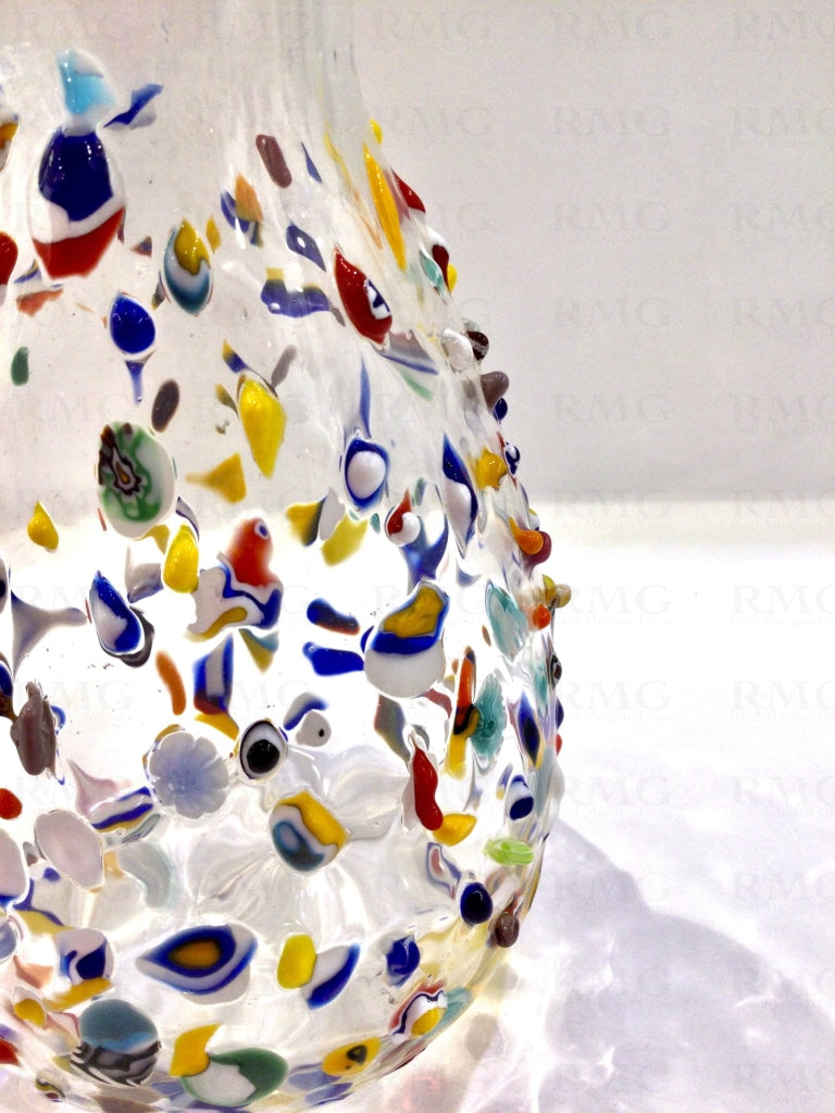 Wine Decanter In Blown Glass And Murrine